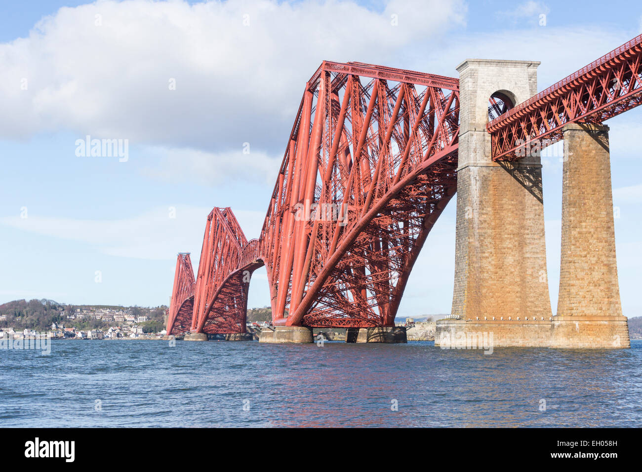 The Forth Railway Bridge on the celebration of the 125th Anniversary of the opening of the bridge Stock Photo