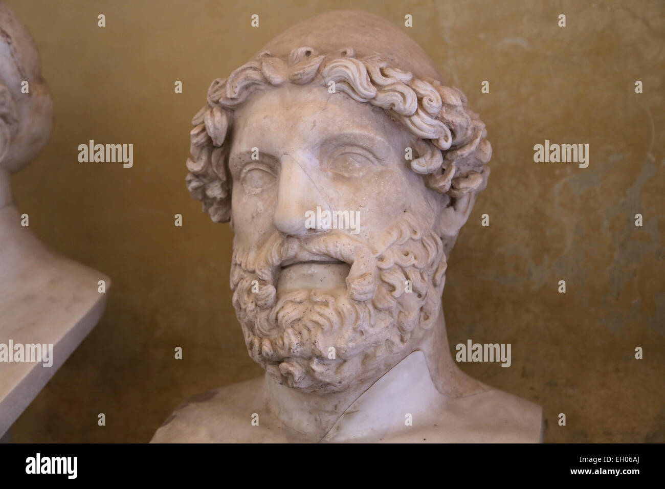 Herm of Hephaestus. Vatican Museums. Stock Photo