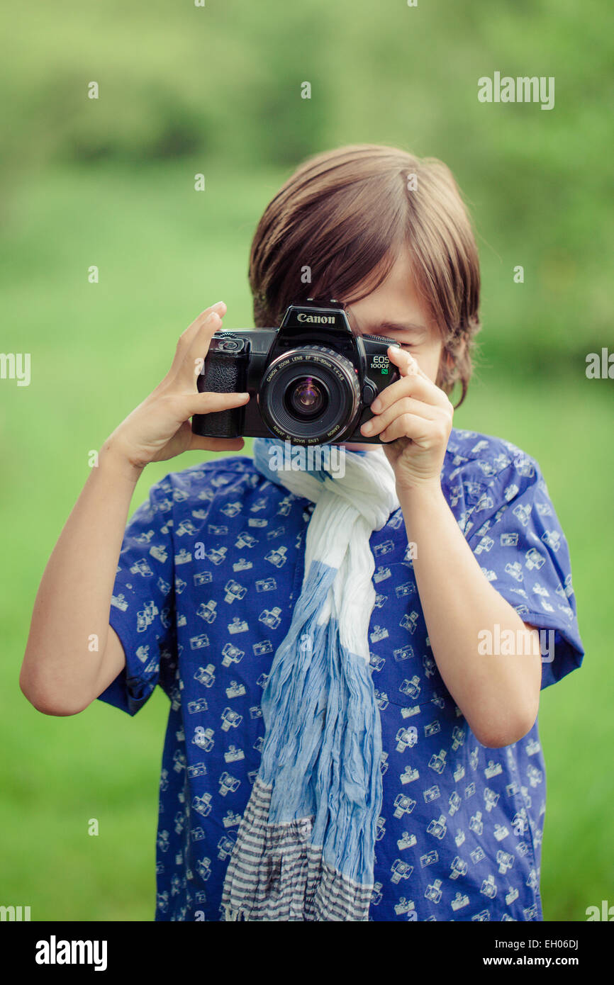 child camera film Stock Photo