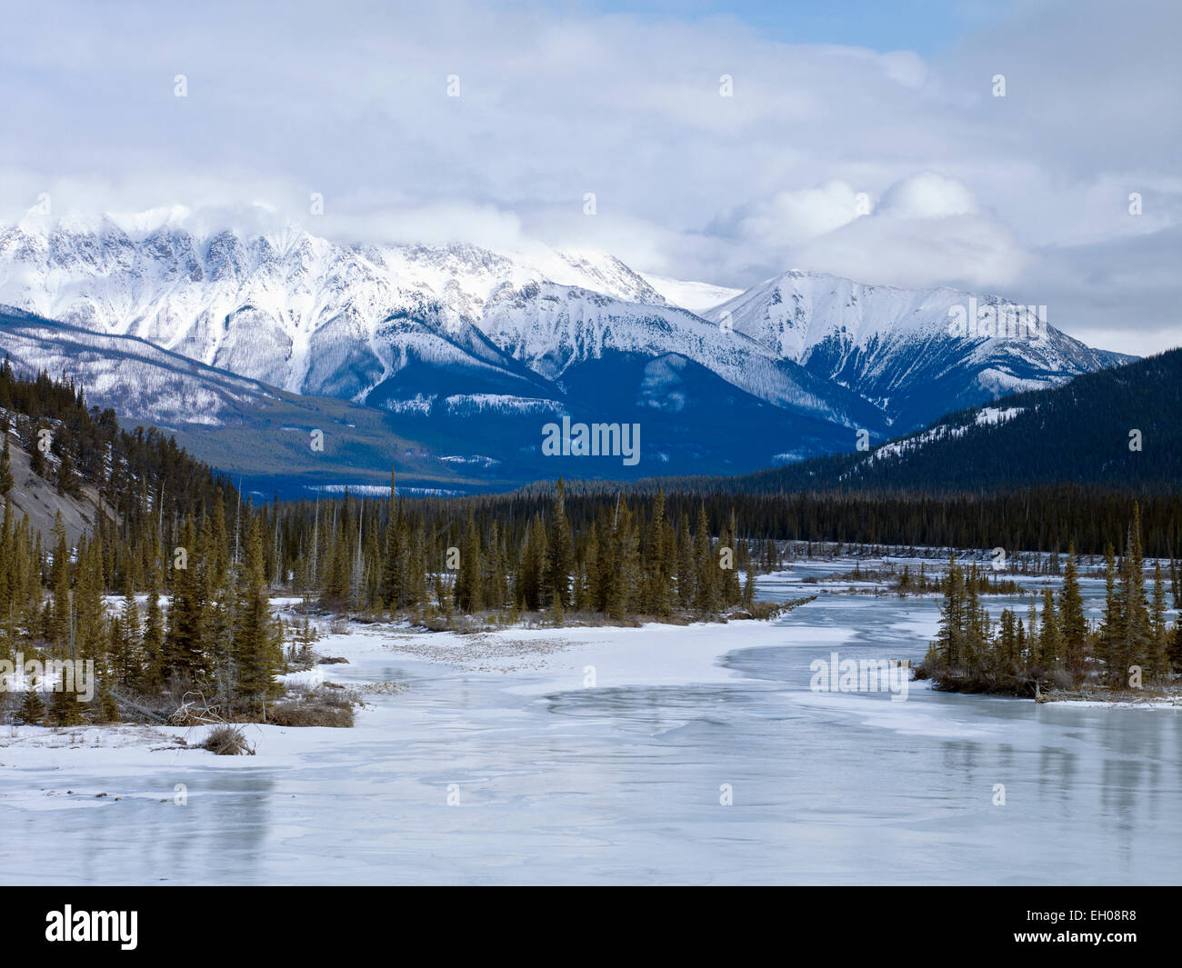 Saskatchewan River Crossing from the Icefields Parkway, Alberta, Canada Stock Photo Alamy
