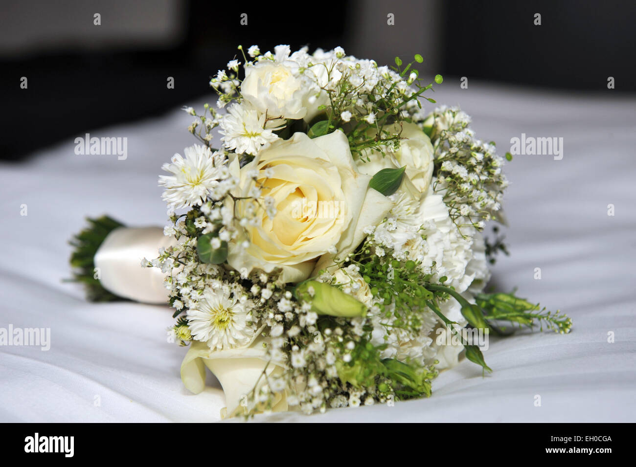 Traditional wedding flower bouquet Stock Photo