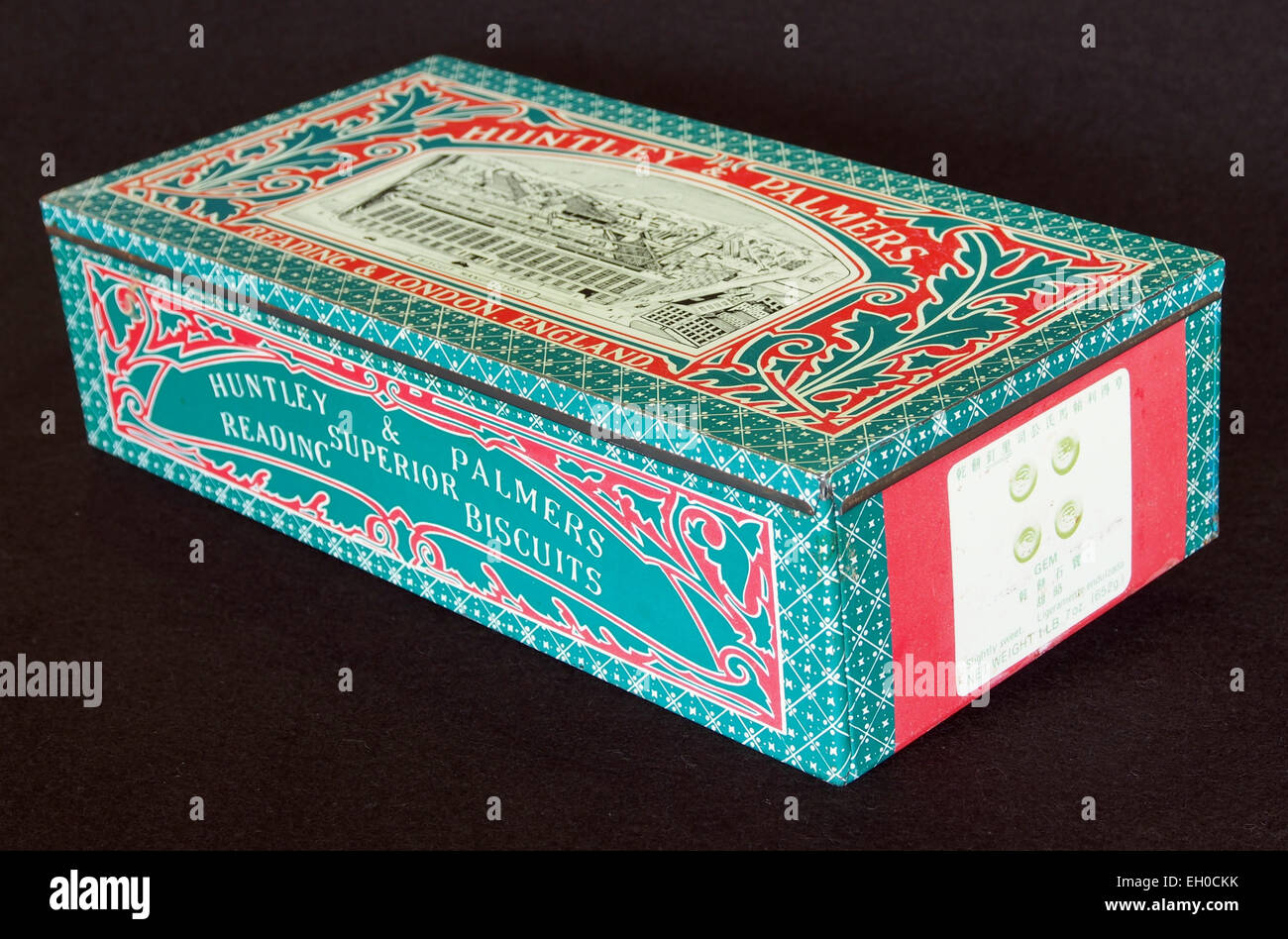 Huntley & Palmers Biscuits tin, photo 3 Stock Photo