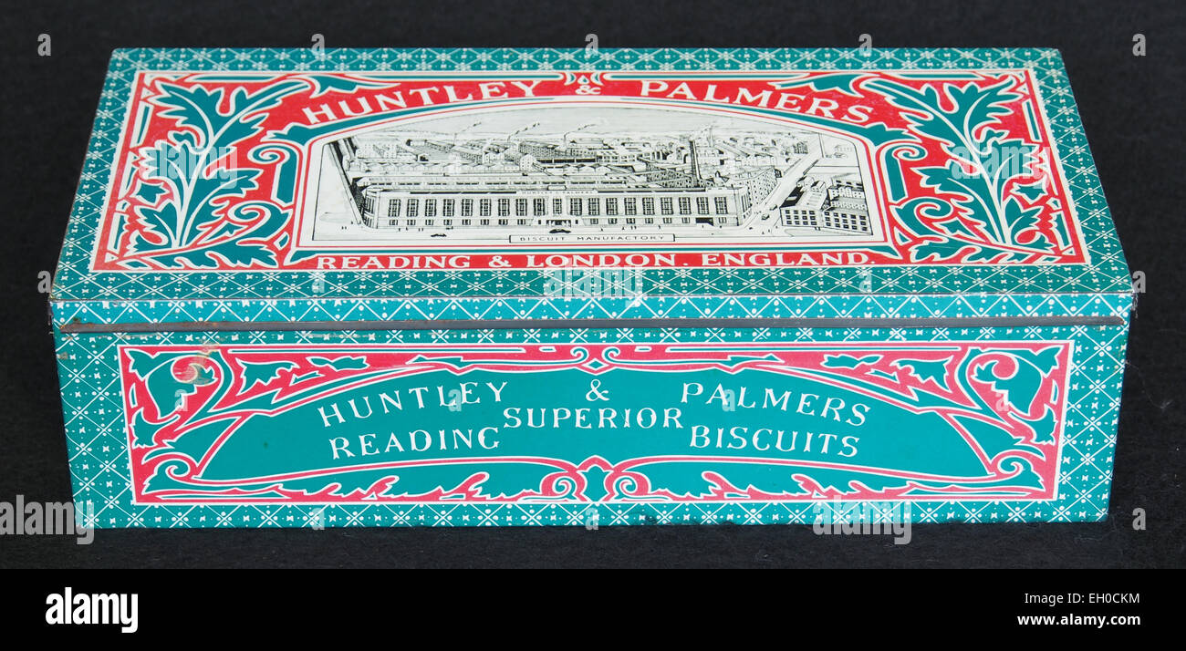 Huntley & Palmers Biscuits tin, photo 4 Stock Photo