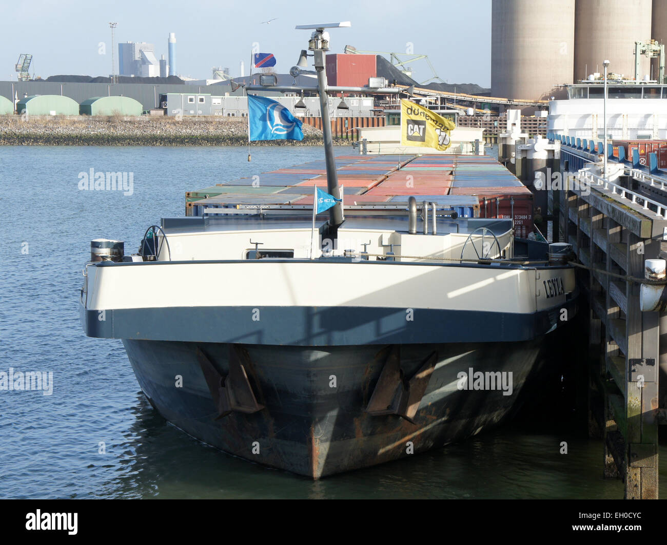 Leyla ENI 02321732, Hartelhaven, Port of Rotterdam Stock Photo