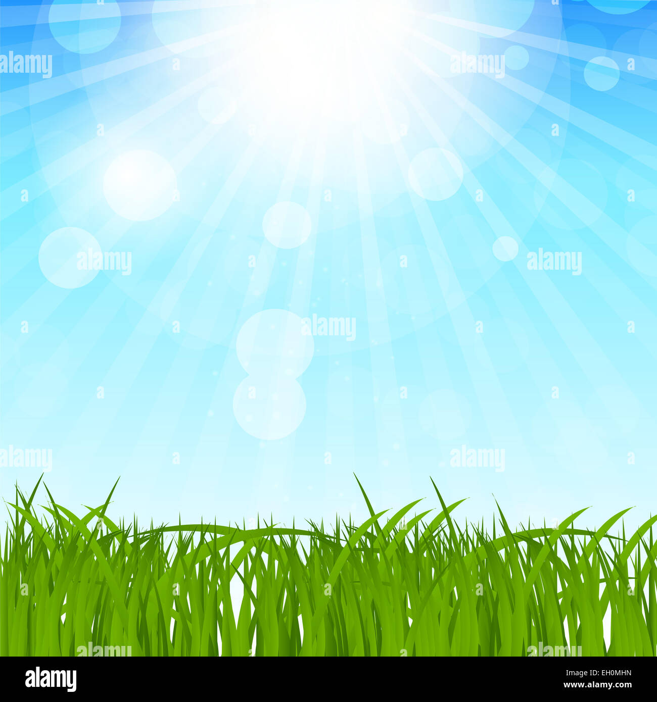 Natural Spring Background Vector Illustration Stock Photo - Alamy