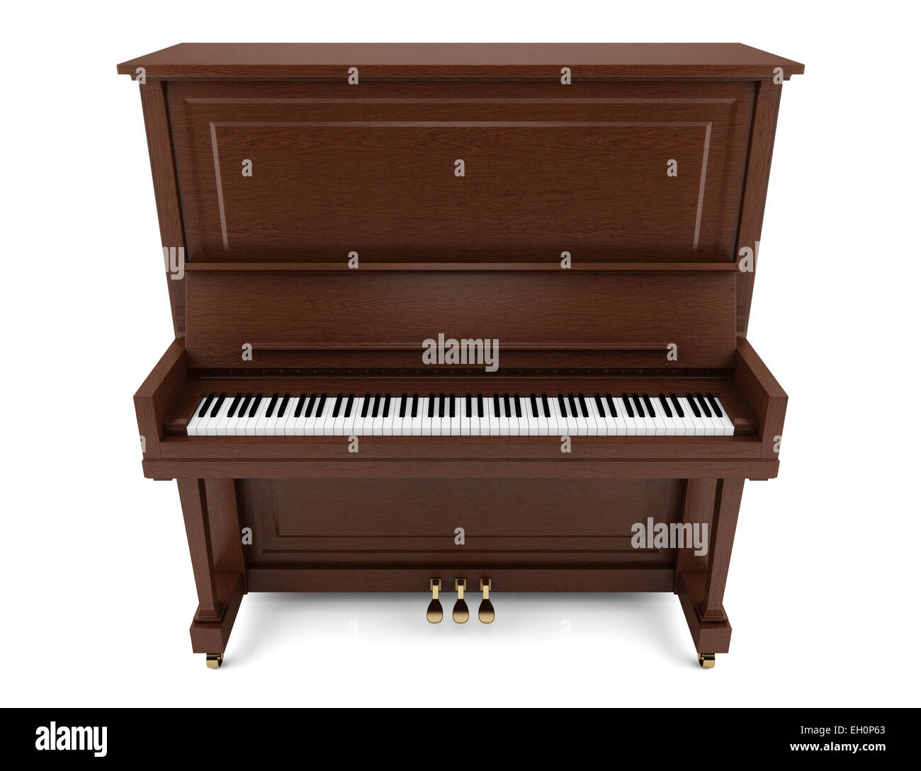 Brown deals upright piano