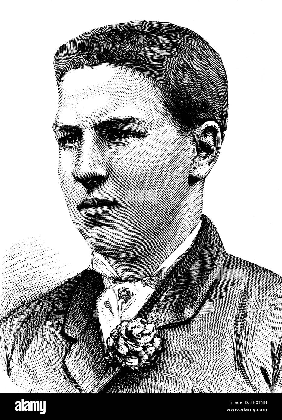Louis Philippe I de Bourbon, Duke of Orleans, historical illustration, circa 1886 Stock Photo