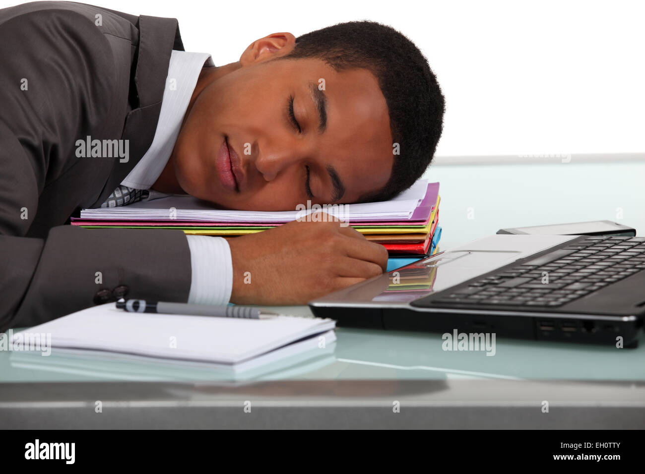 Worker Sleeping On His Desk Stock Photo 79310139 Alamy