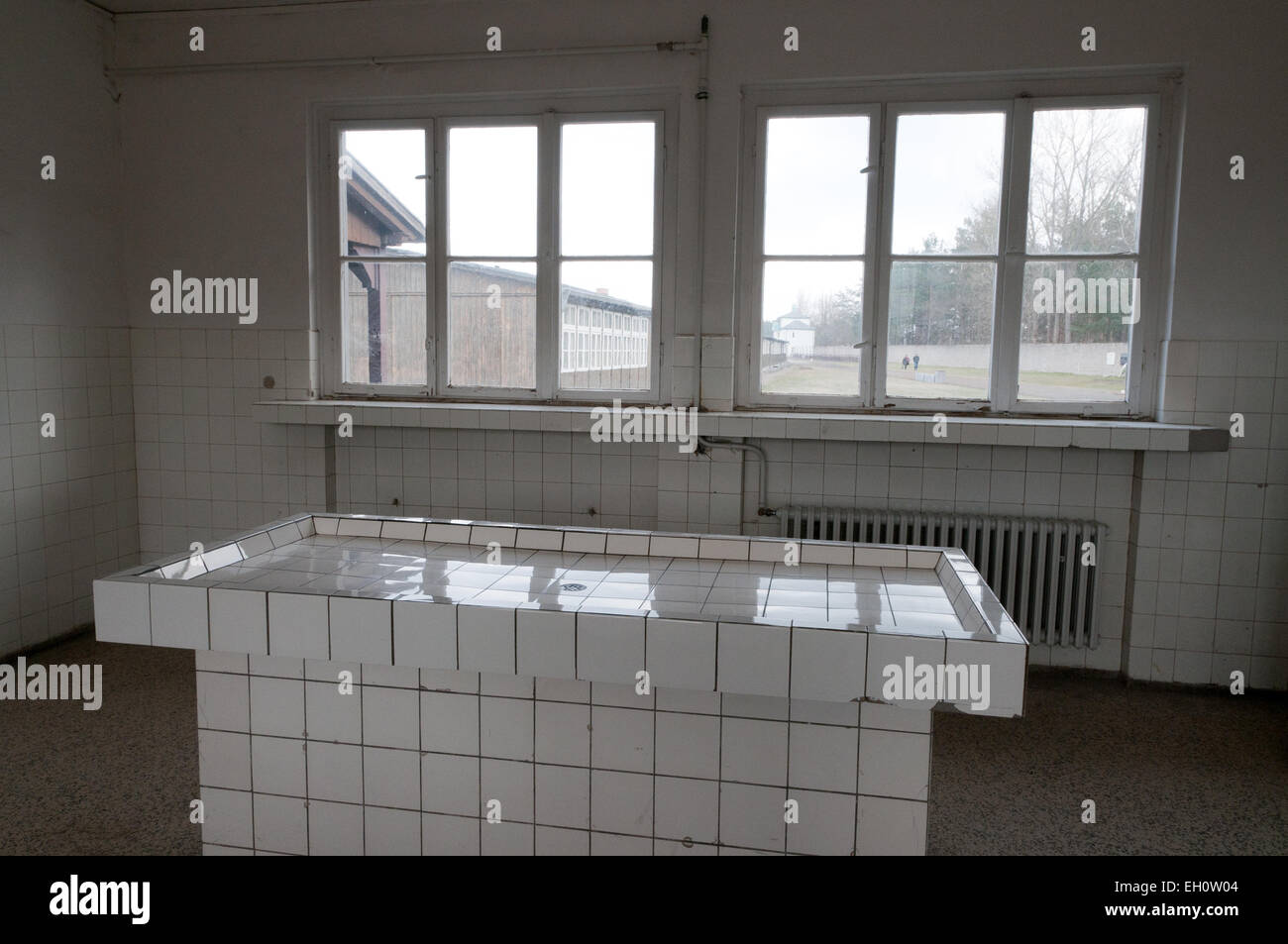 Pathology building in Sachsenhausen concentration camp, Oranienburg, Germany Stock Photo