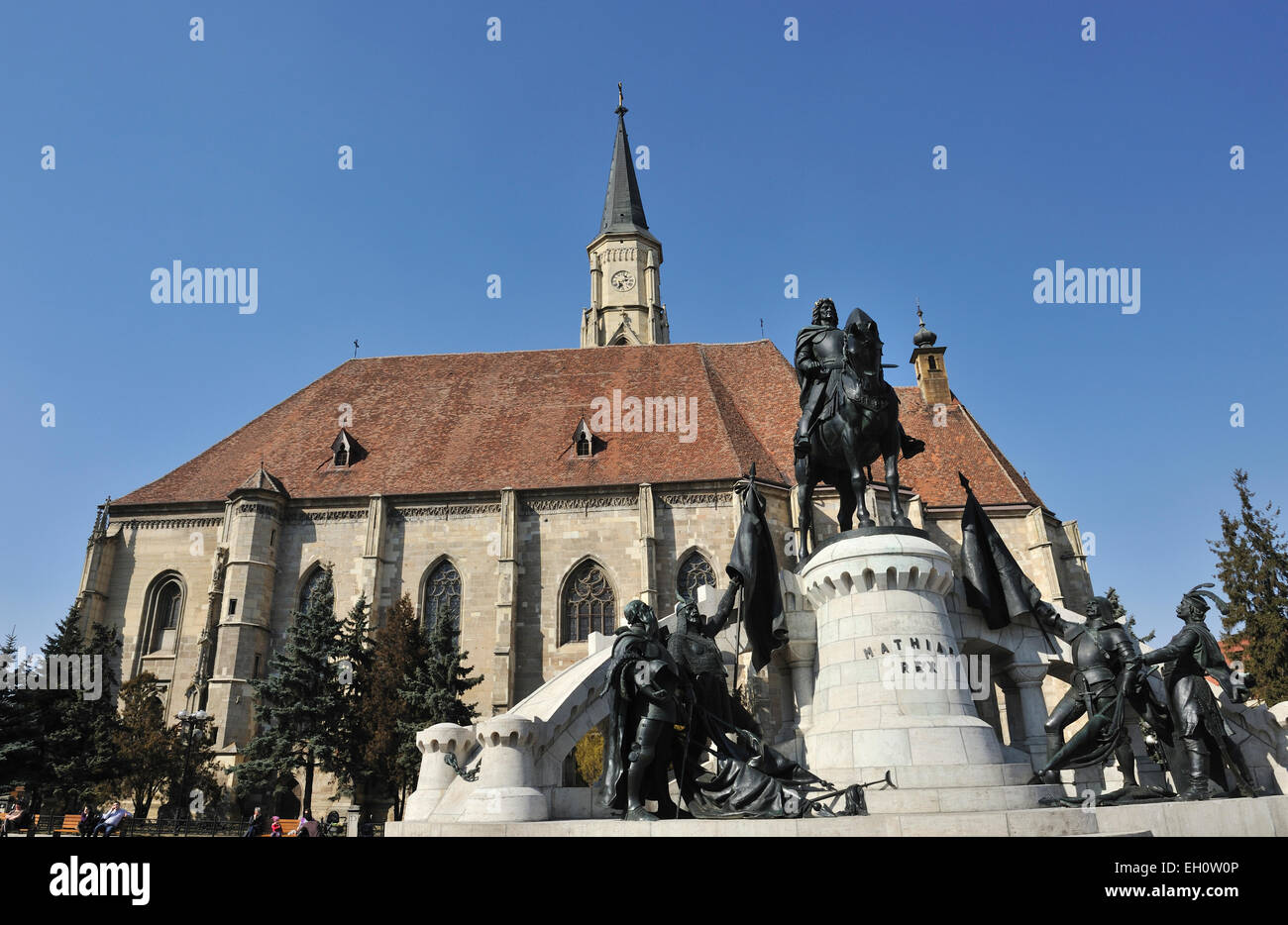 Saint Michael Church, Cluj-Napoca, Romania Stock Photo