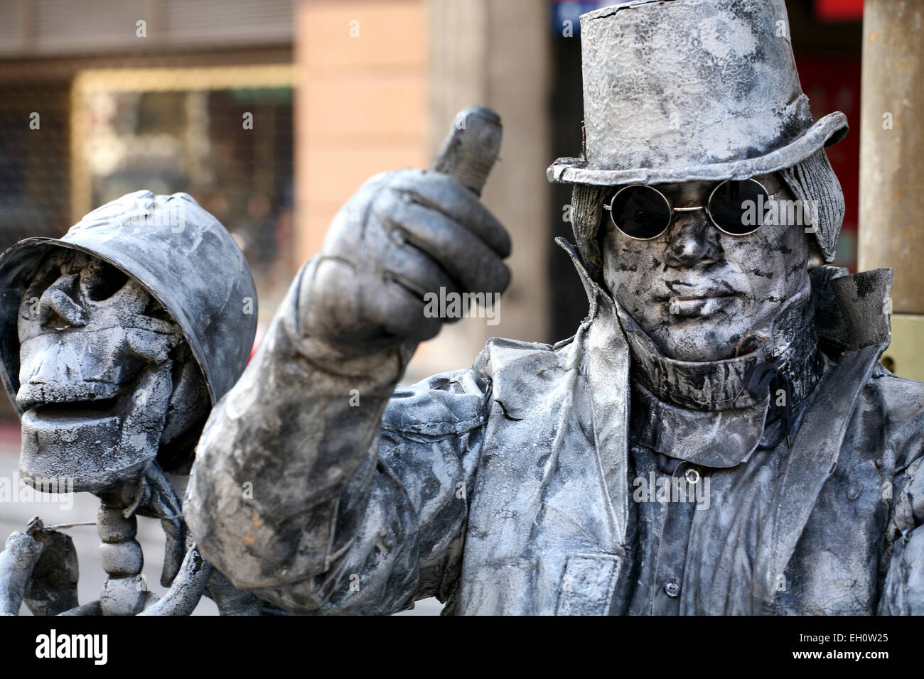 Mimo on Paseo de la Rambla. Barcelona. Spain Stock Photo - Alamy