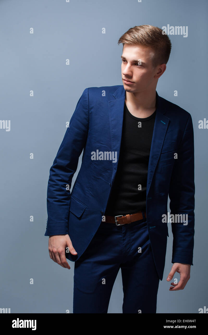Handsome guy in suit Stock Photo Alamy