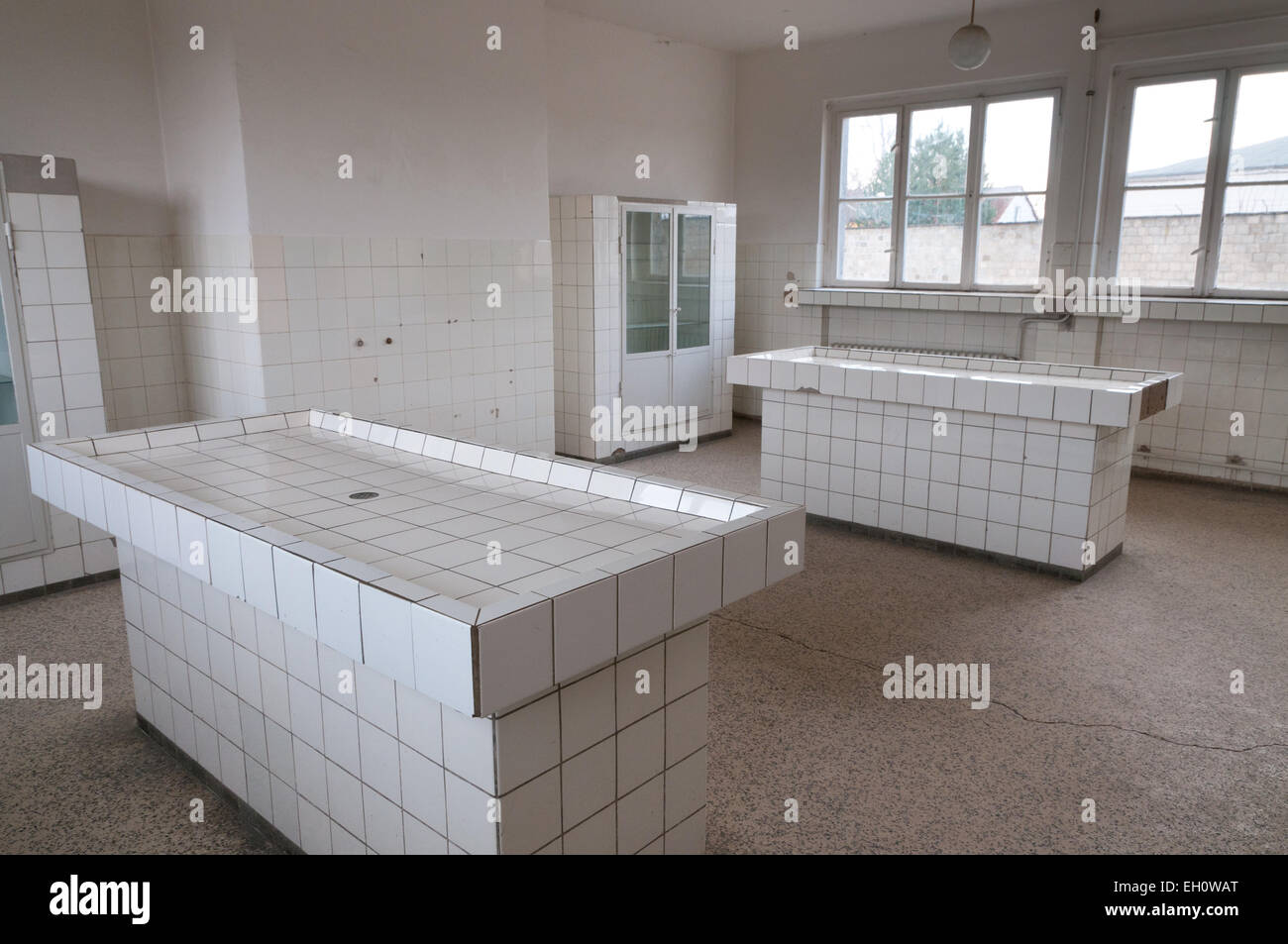 Pathology building in Sachsenhausen concentration camp, Oranienburg, Germany Stock Photo