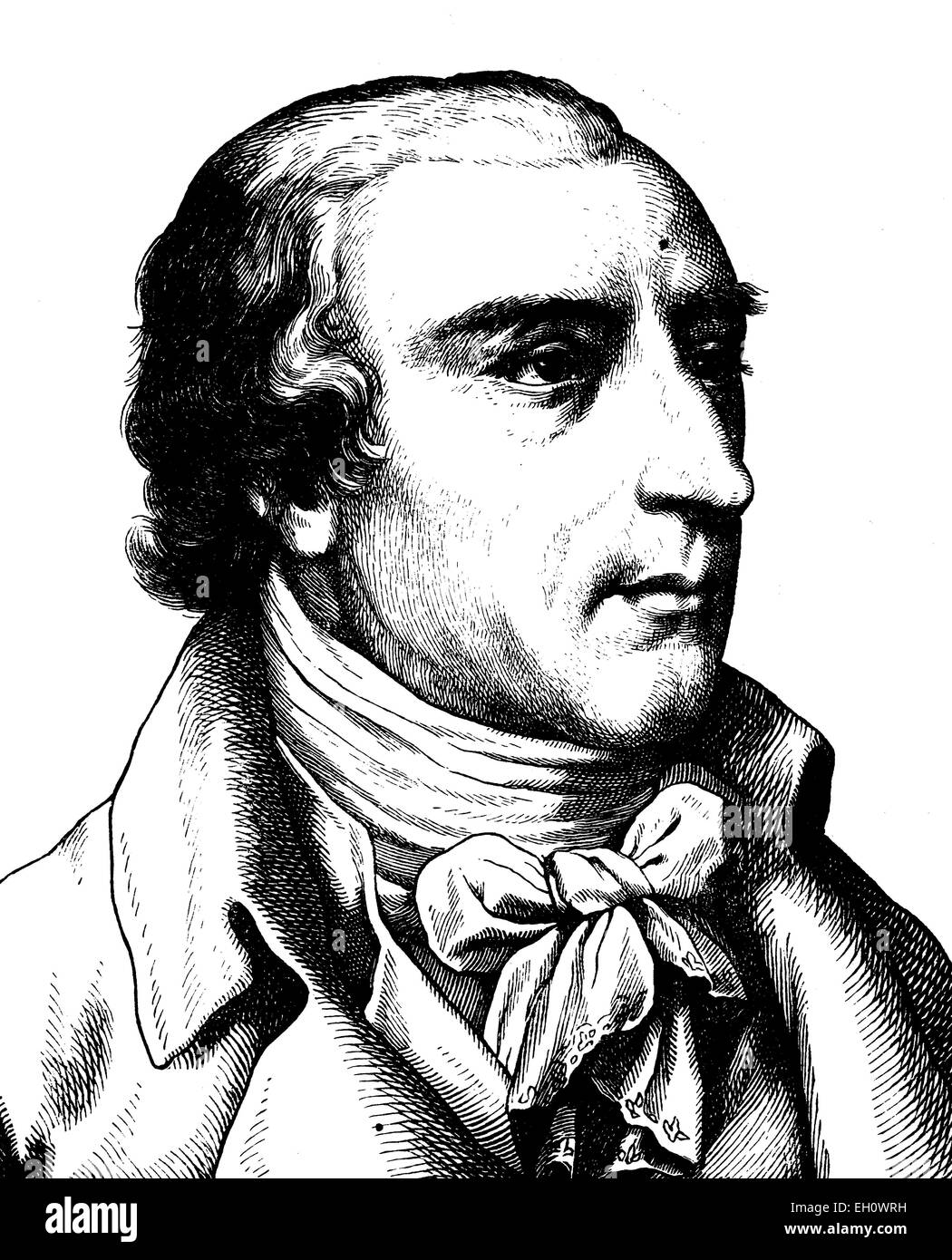 Digital improved image of joachim heinrich campe hires stock