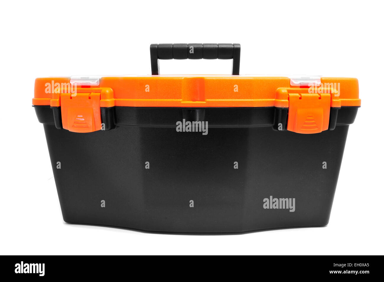 closeup of a plastic toolbox on a white background Stock Photo - Alamy
