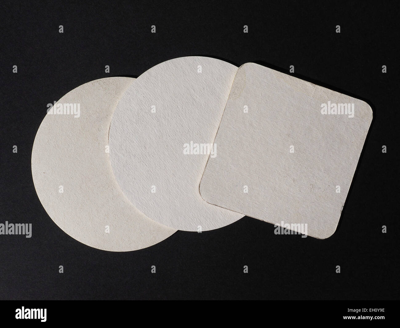 Beer mat blank Cut Out Stock Images & Pictures - Alamy