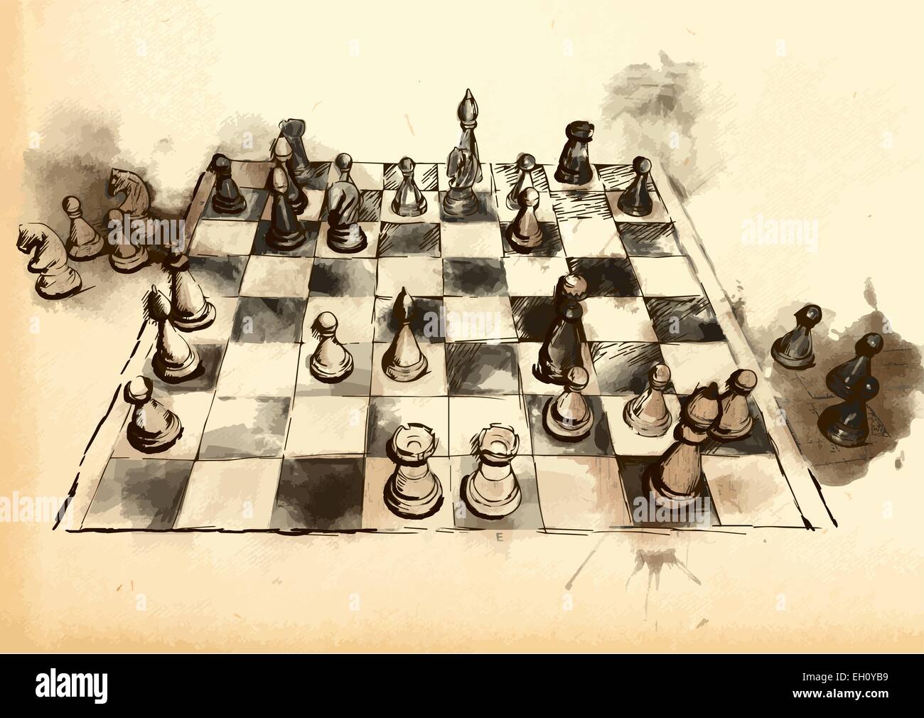 Worlds great chess games karpov - topalov Vector Image