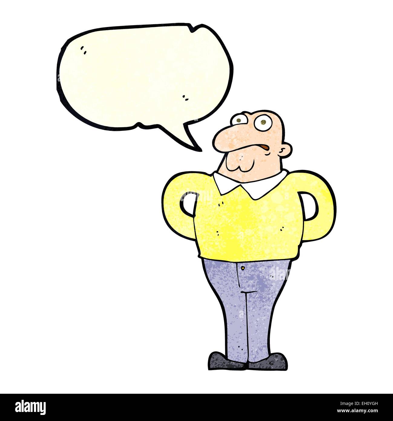 Cartoon worried middle aged man hi-res stock photography and images - Alamy