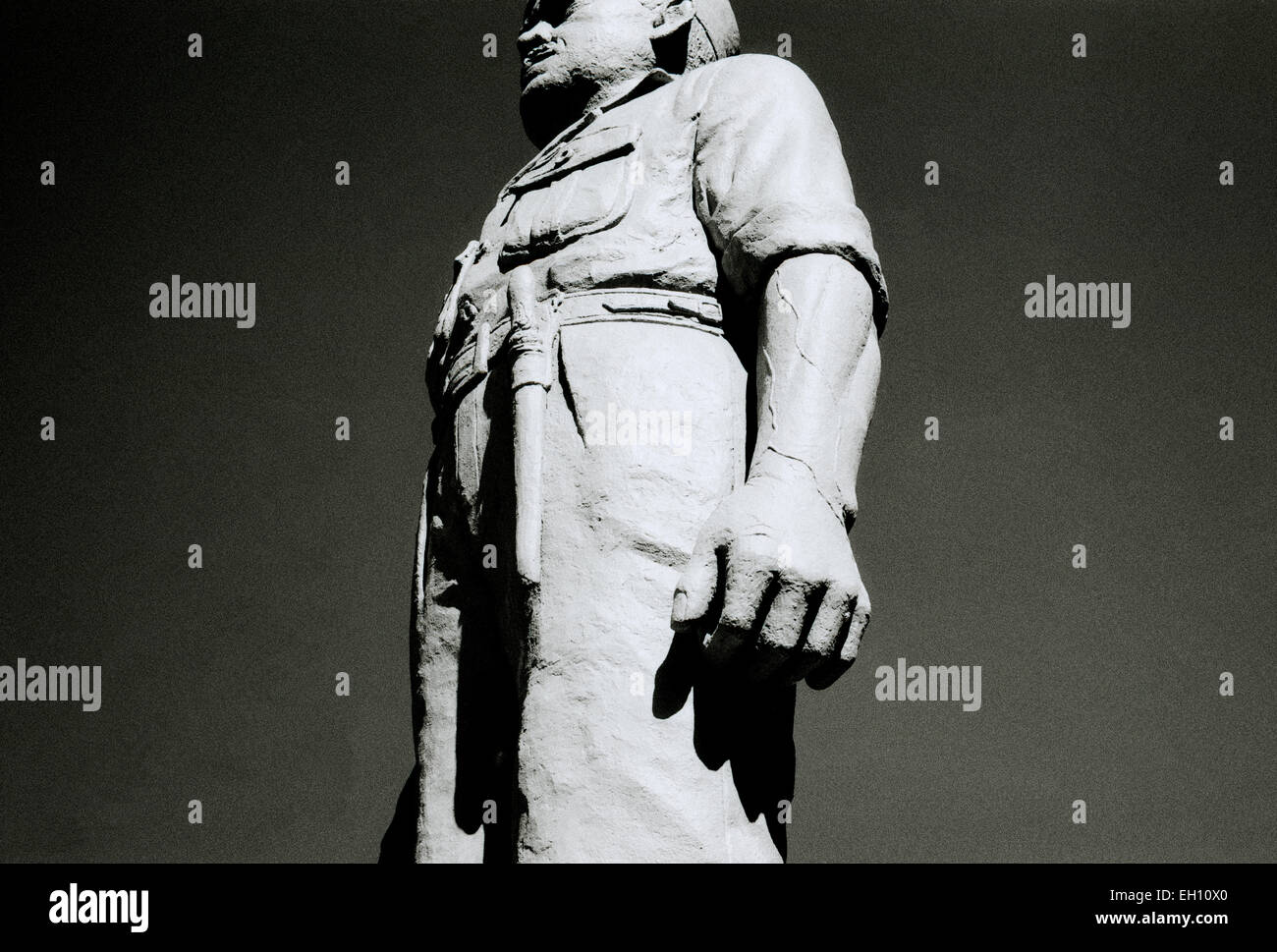 Monument to Indonesian hero Governor Ario Soerjo in Apasari Park in Surabaya in Java in Indonesia in Southeast Asia Far East. Travel Stock Photo
