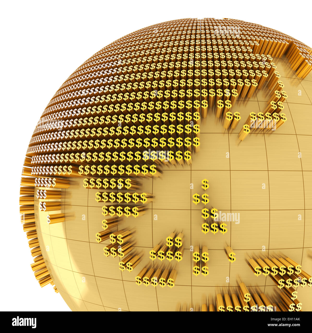 Gold map of world hires stock photography and images Alamy