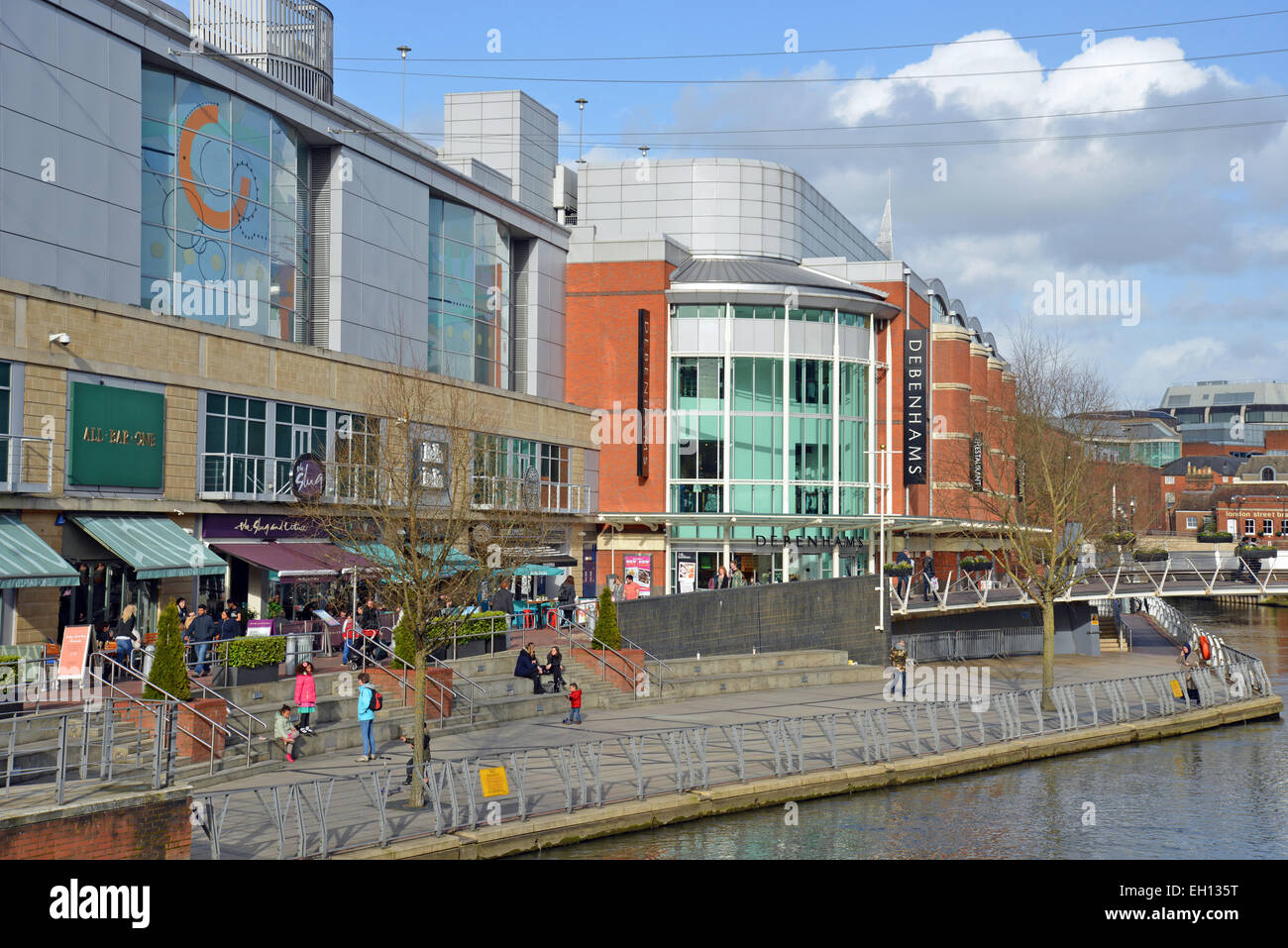 Riverside Level showing Debenhams Department Store, The Oracle, Reading