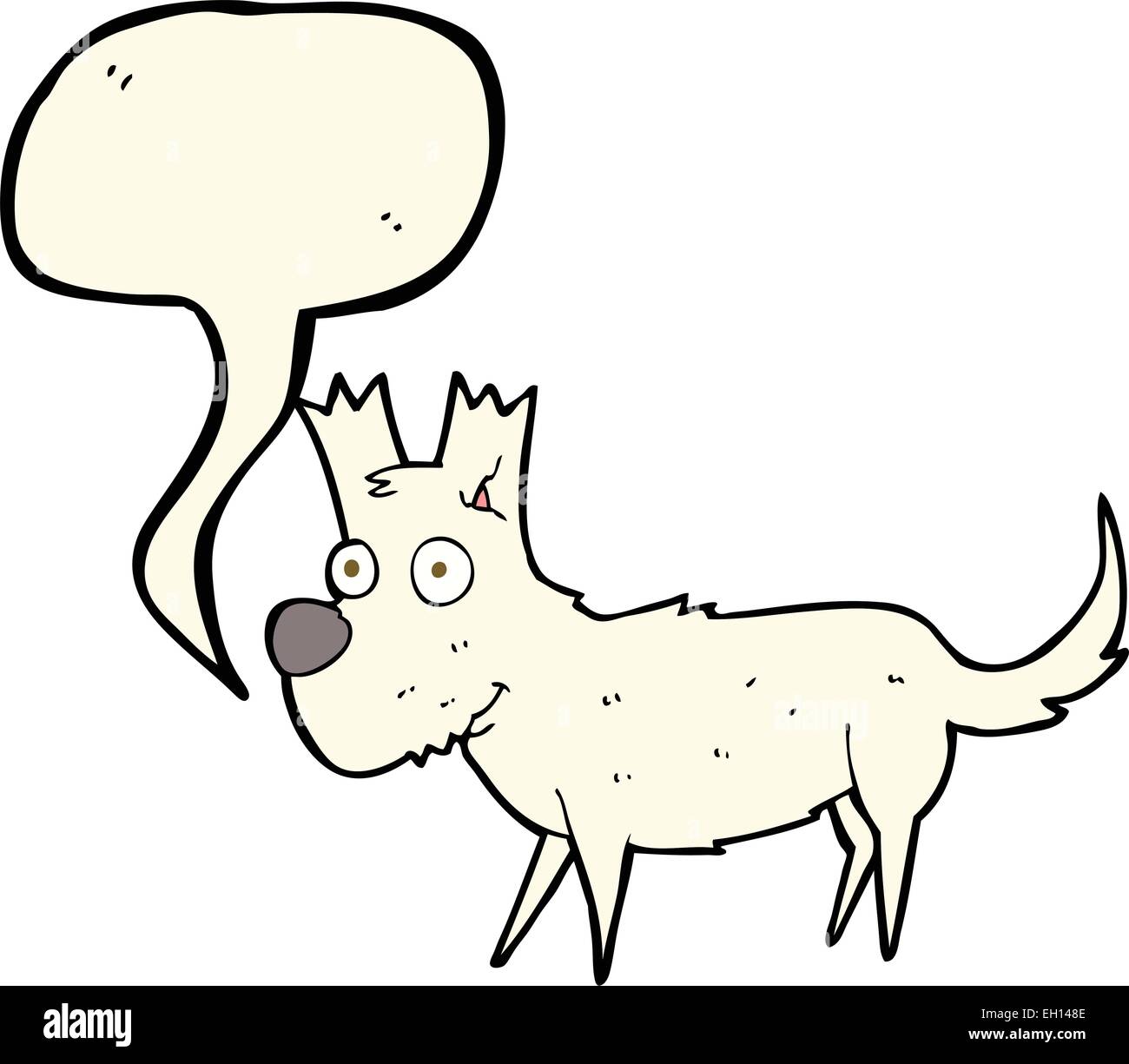 cartoon cute little dog with speech bubble Stock Vector Image & Art - Alamy