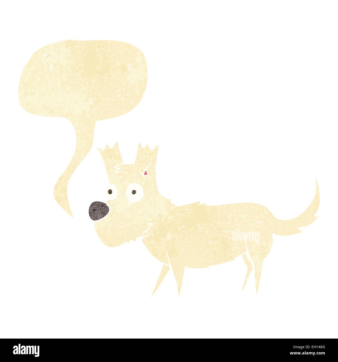 cartoon cute little dog with speech bubble Stock Vector Image & Art - Alamy