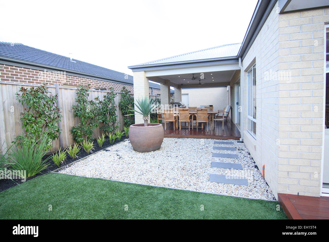 Alfresco Entertaining Area in suburban home in Melbourne Australia