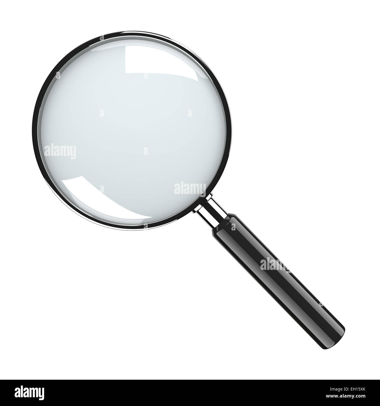 Metal Magnifier Glass Isolated on White Background Stock Photo Alamy