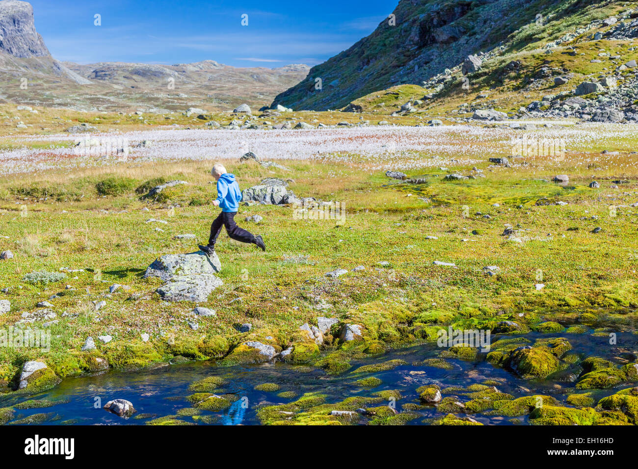 Hiking in Norway Stock Photo Alamy