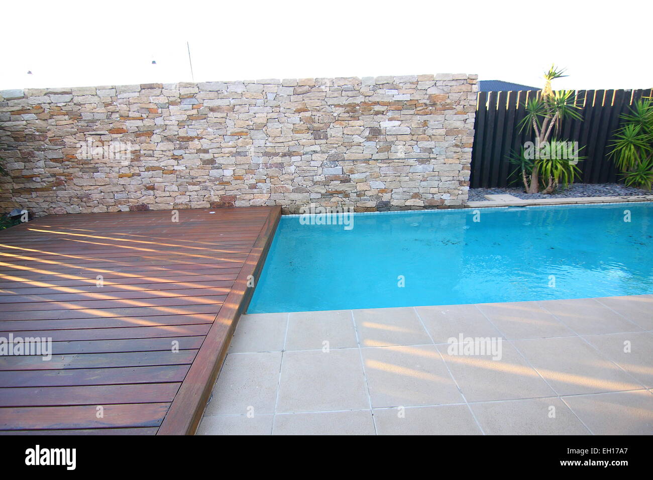 Backyard Swimming Pool Stock Photo
