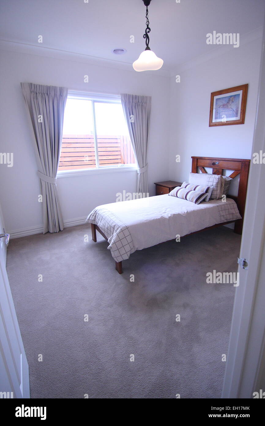 Modern Bedroom With Single Bed Stock Photo Alamy Modern Bedroom With Single Bed Stock Photo Alamy