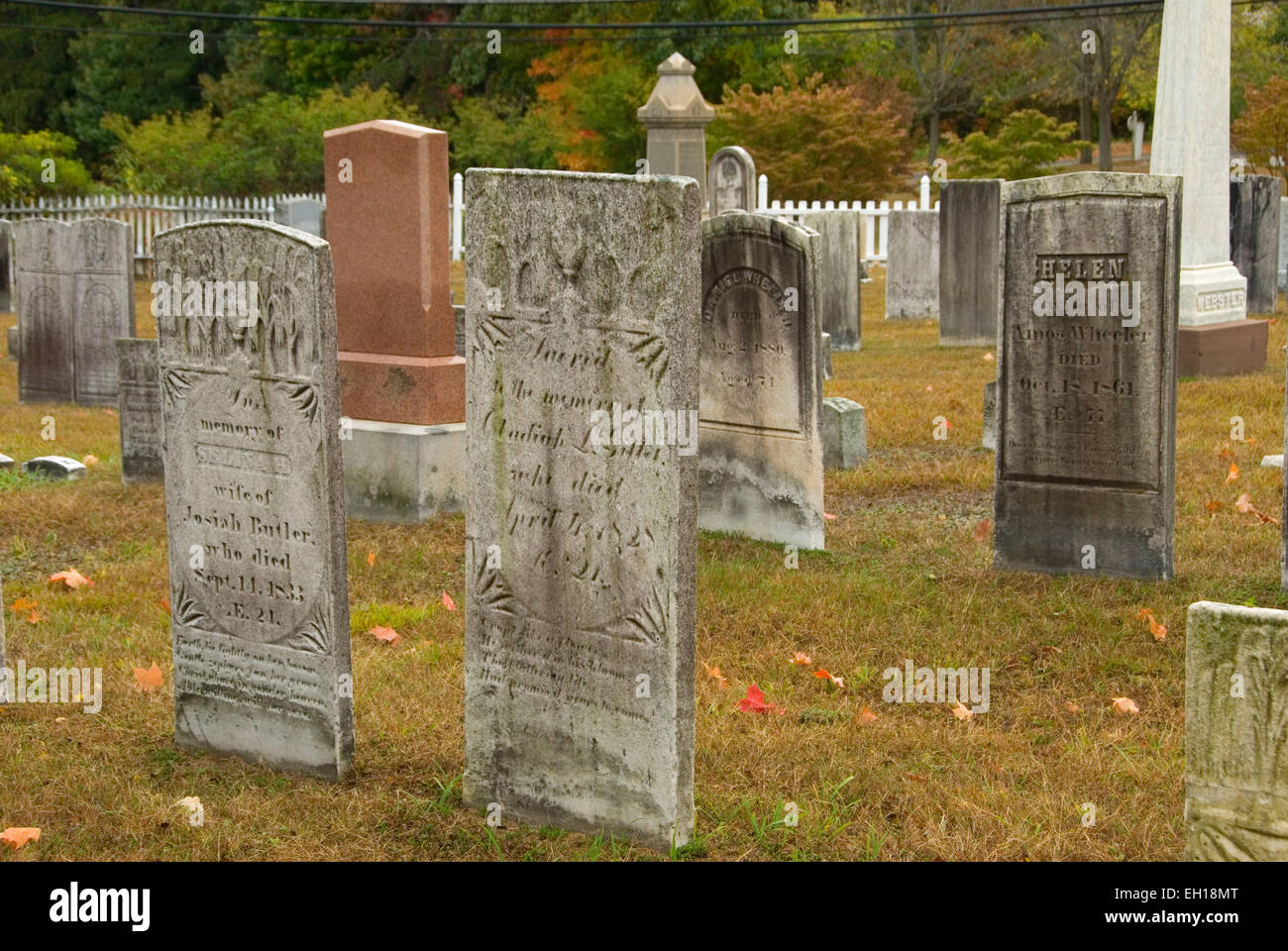 Cemetery, Avon Congregational Church, Avon, Connecticut Stock Photo Alamy