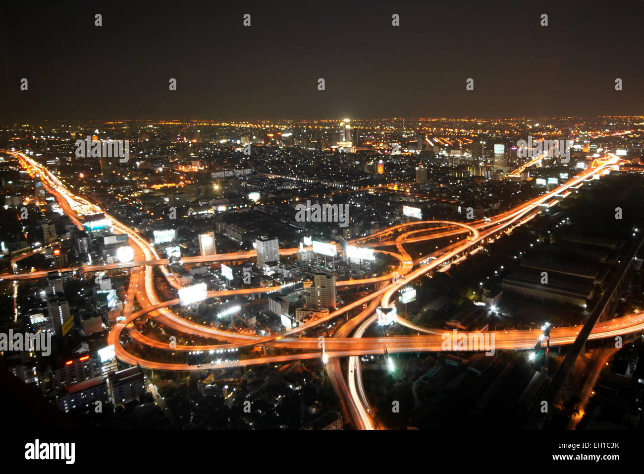 aerial view of Bangkok Highway at downtown Stock Photo - Alamy