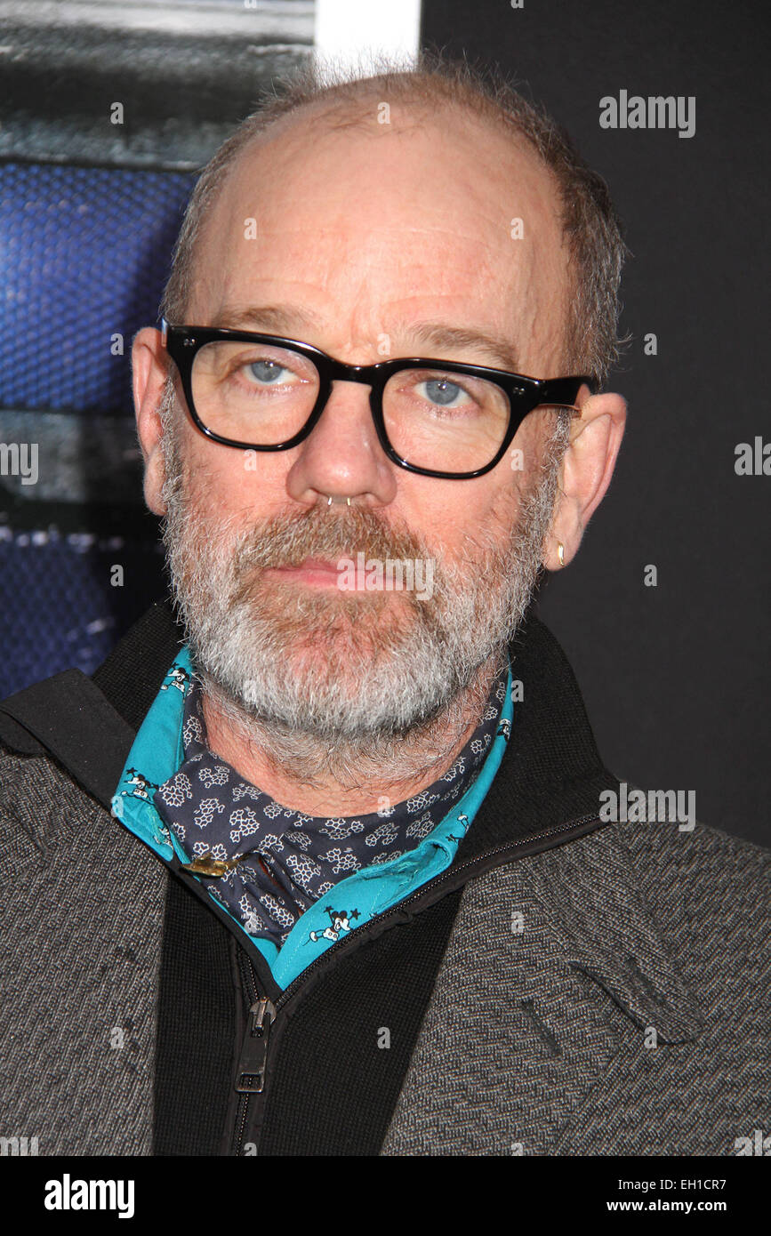 New York, USA. 4th Mar, 2015. Singer MICHAEL STIPE attends the New York