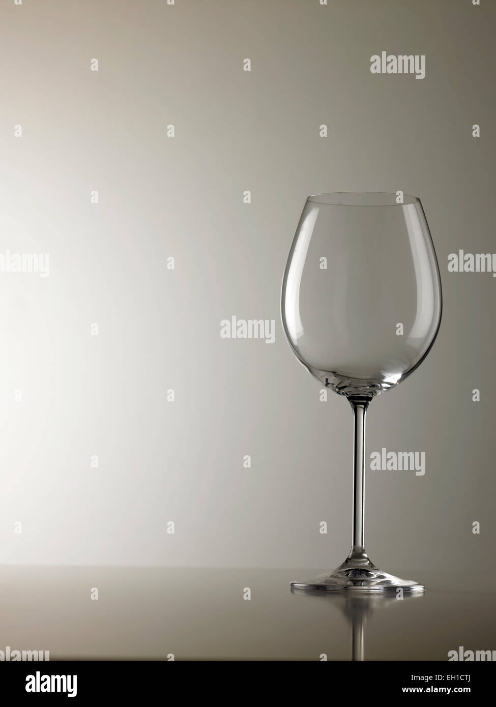 wine glass empty Stock Photo