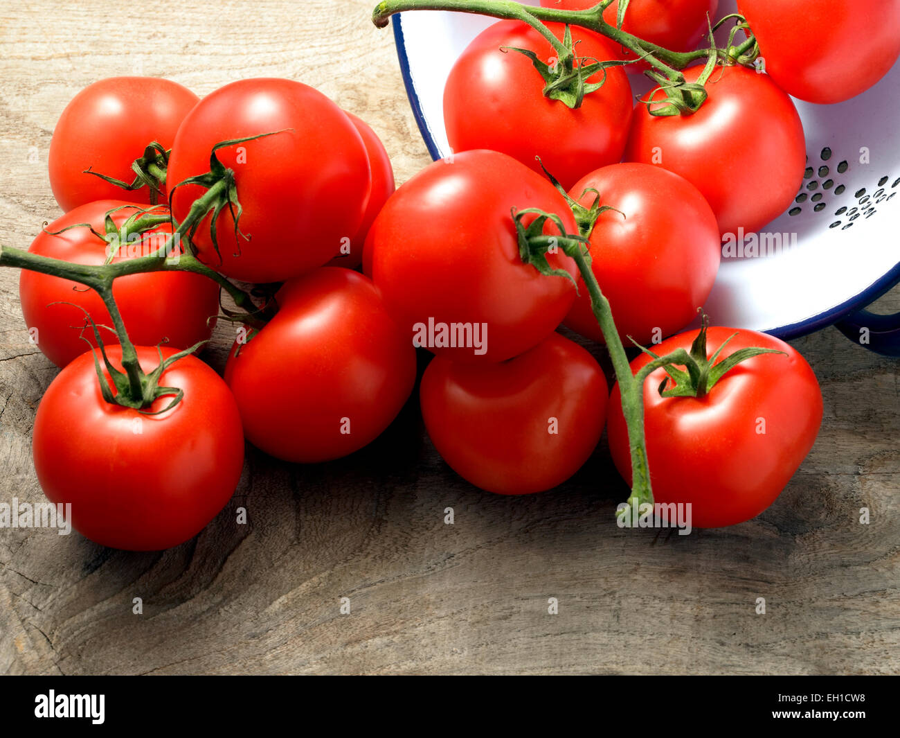 fresh vine tomatoes Stock Photo