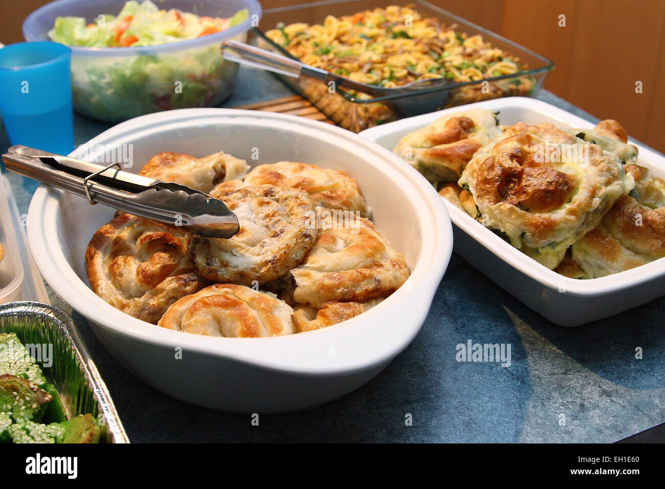 Bosnian dishes on a table Stock Photo