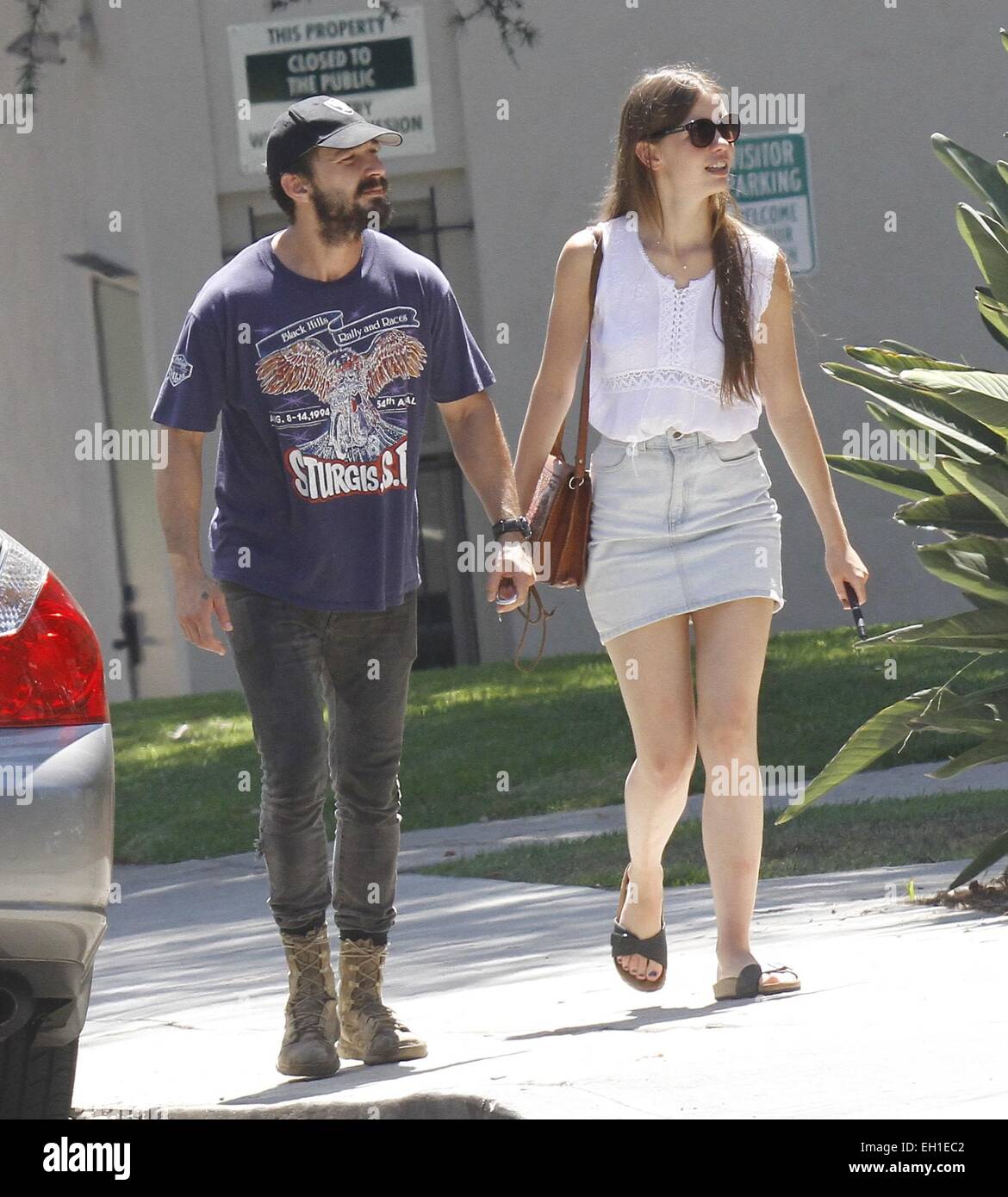 Shia Labeouf And Girlfriend Mia Goth Out In Beverly Hills Featuring Shia Labeouf Mia Goth Where Los Angeles California United States When 30 Aug 2014 Stock Photo Alamy