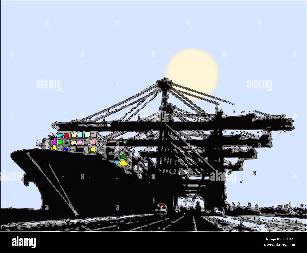 West dock Stock Vector Images - Alamy