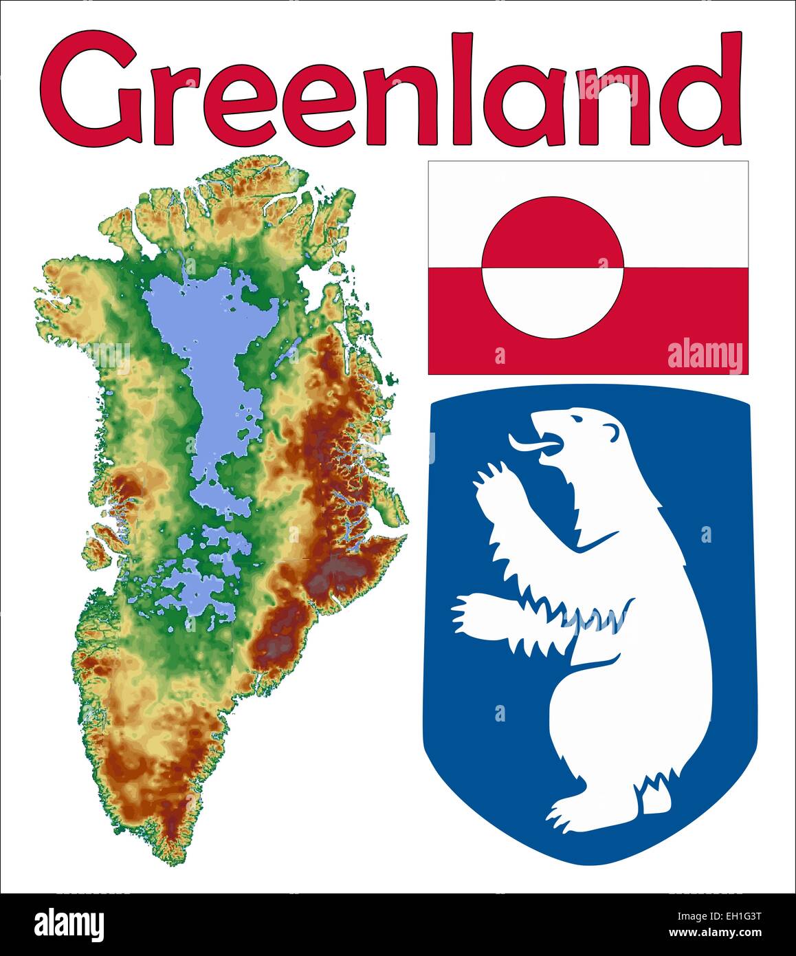 Greenland jamaica flag hires stock photography and images Alamy