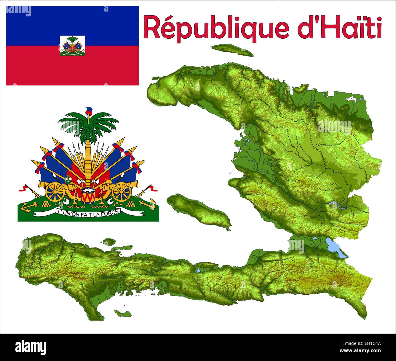 Haiti Map High Resolution Stock Photography and Images - Alamy