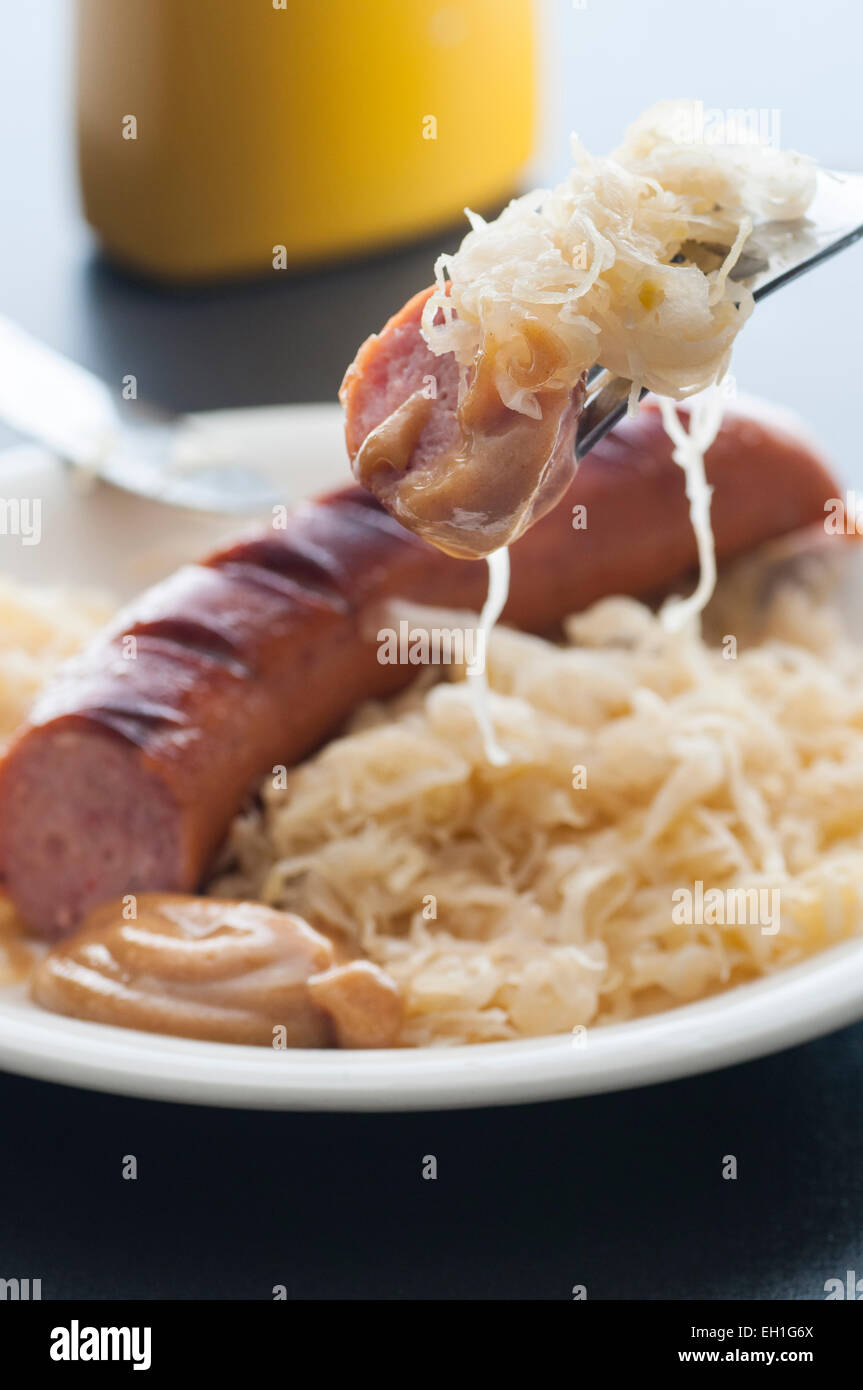 Bratwurst sauerkraut hires stock photography and images Alamy