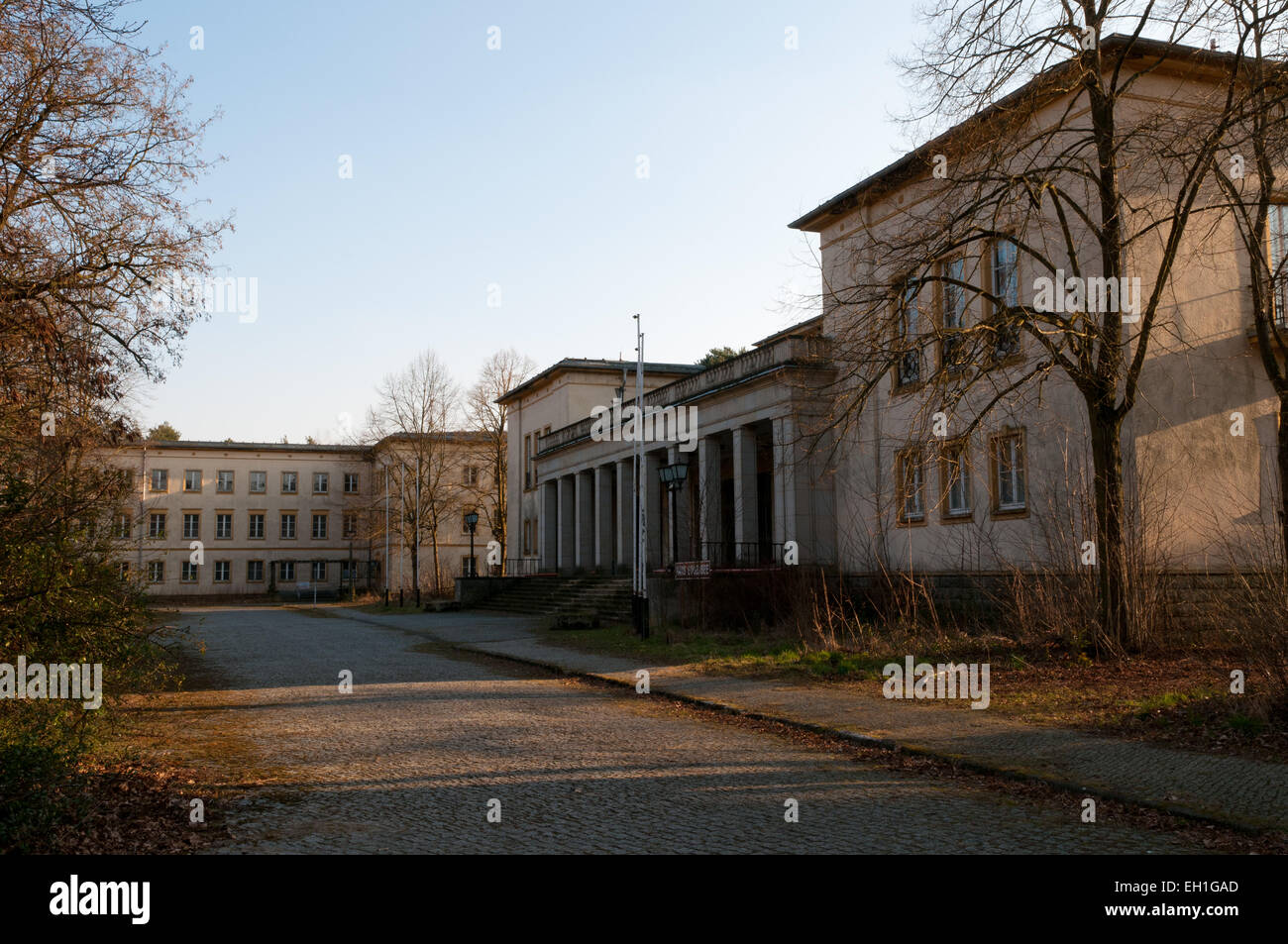 Former communist college built in monumental Stalinist style, Bogensee, Brandenburg, eastern Germany Stock Photo