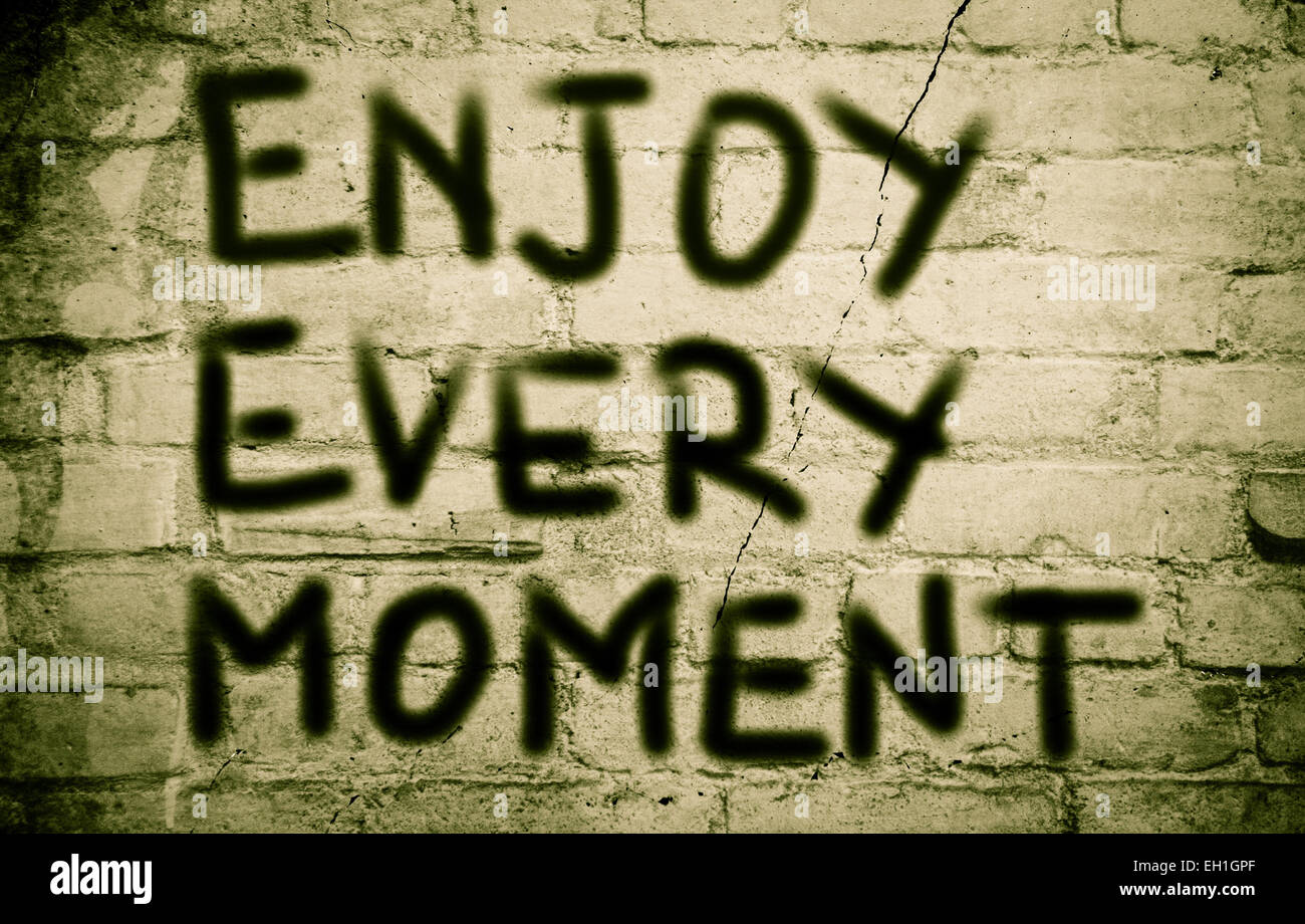 Enjoy Every Moment Concept Stock Photo
