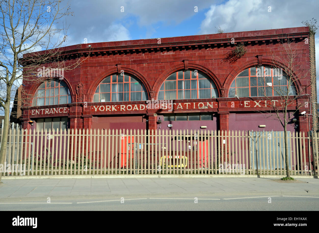 York Rd Station The disused York Road Underground Station near King's Cross in London ...