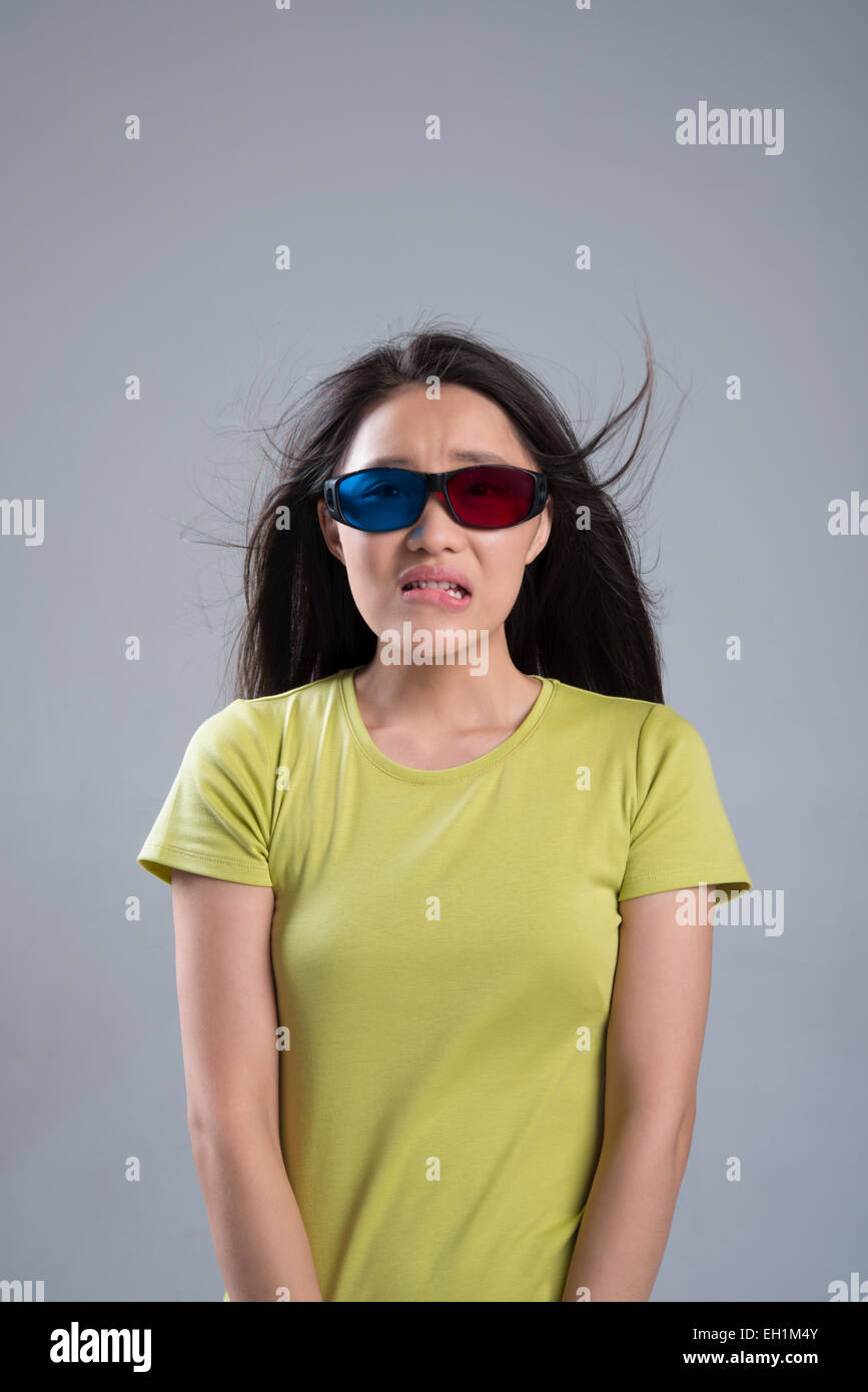 Woman watching movie hi-res stock photography and images - Alamy