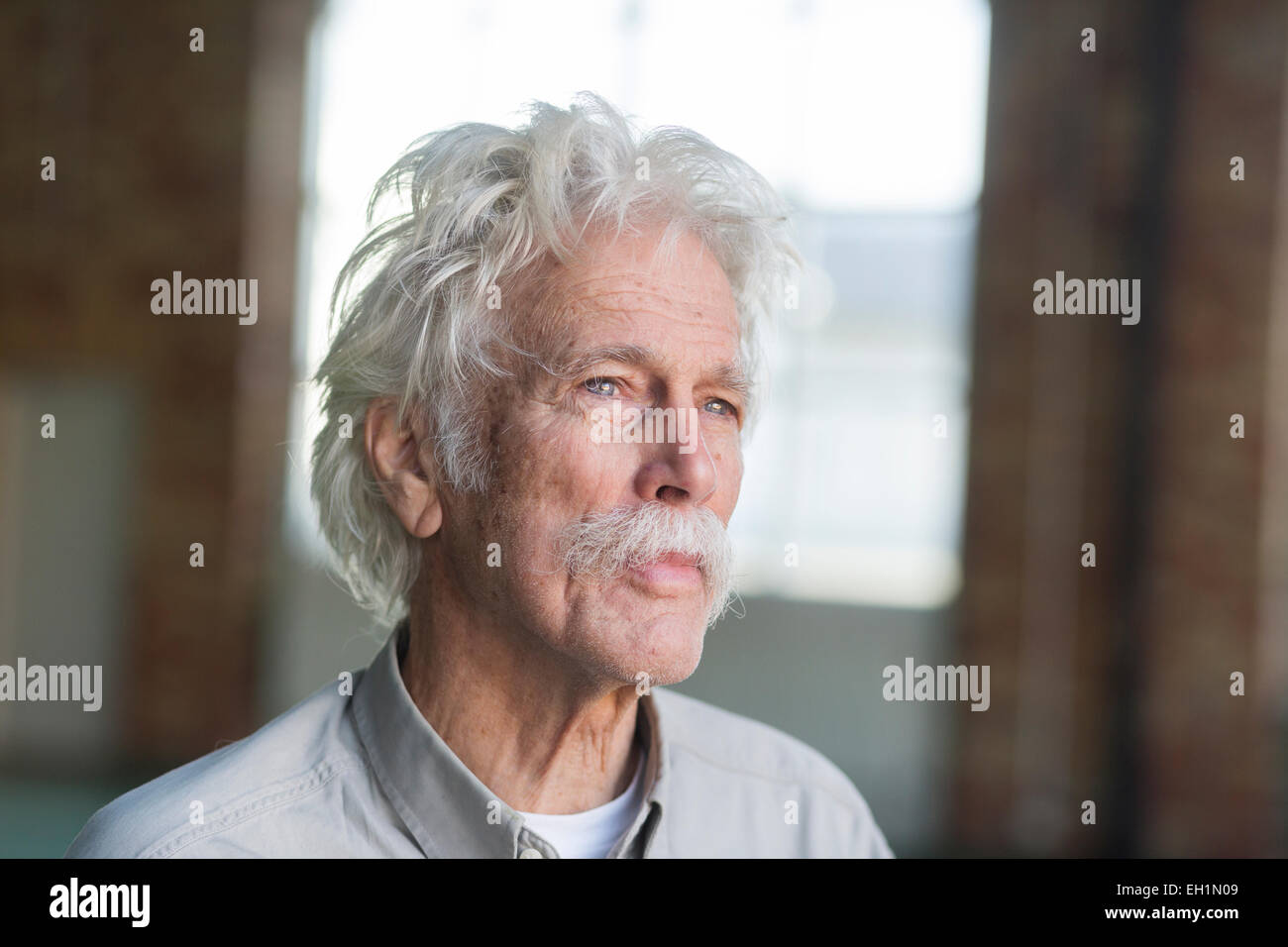 Old Man White Hair Moustache Stock Photos Old Man White Hair