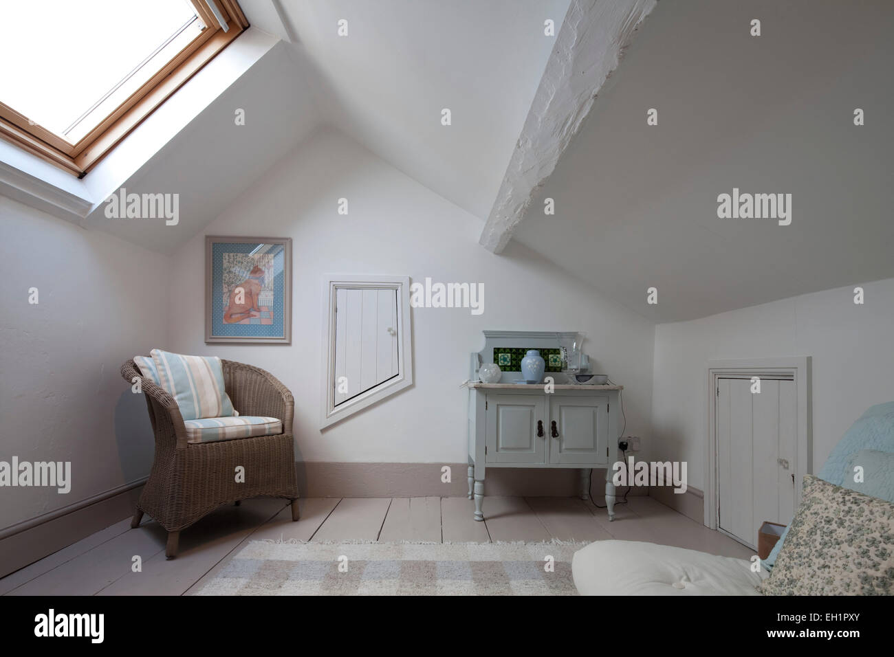 Wicker Chair In Attic Bedroom Conversion Of Macclesfield