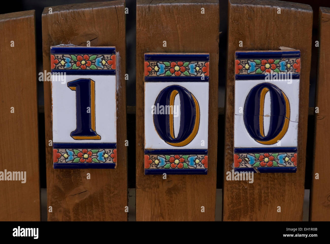 House number 100, Greenwich, SE10, London, England Stock Photo